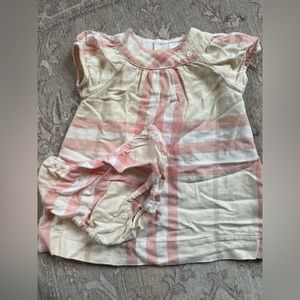 Authentic Burberry dress with matching bloomer